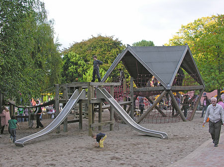 Quan puges per les cordes, pots tirar-te per estos tobogans